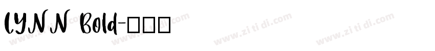 LYNN Bold字体转换